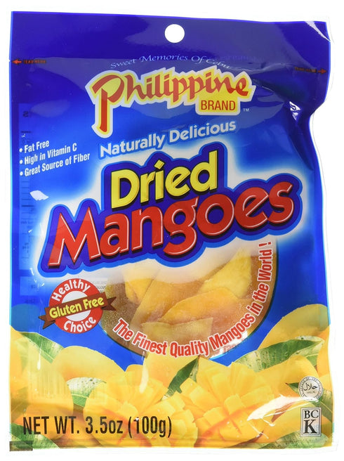 Philippine Brand Dried Mangoes, 3.53oz (Pack of 2)...
