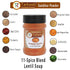 Tarkeeb Sambar Masala (Lentil Soup Spice Blend) South Indian 11-Spice Blend 3.52 oz (100g) Shaker Top PET Jar ~ All Natural | Vegan | No Colors | ...