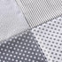 12 Pieces Quilting Fabric Grey Fat Quarters Floral Craft Fabric Bundle Patchwork Pre-Cut Sewing Square Sheets, 20 x 16 Inch/ 50 x 40 cm...