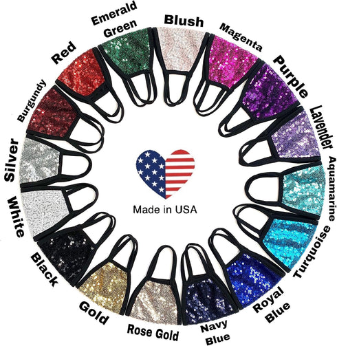 Sequin Fashion Face Cloth Covers, Multifunctional Reusable Face Scarf...