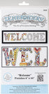 Design Works Crafts Inc. Design Works Zenbroidery, Welcome, 6" x 24" Craft Kit, Various......