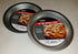 Two 9 inch Pie Pans a Heavy weight steel none stick bakeware set with even heating (Standard version)...