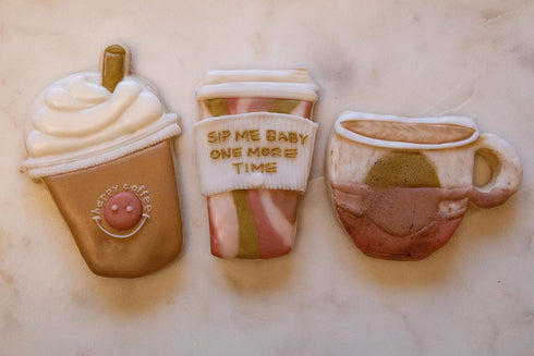 COFFEE CUP COOKIE CUTTERS Espresso Café Americano Coffee To Go Latte Iced Coffee Mocha Brew And Coffee Cup Cappuccino Cookie Cutters Made In The U...