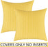 UGASA Outdoor Waterproof Pillow Covers Pack of 2 Weaving Texture Water Resistant Outside Decorative Pillow Cases for Patio Garden Porch Yard Bench...