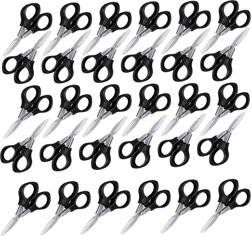 30 Pcs Folding Scissors Mini Travel Scissors Stainless Steel Portable Scissors Anti Rust Bulk Foldable Multipurpose Glasses Shaped Cutter for Nurs...