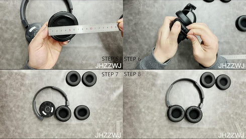 JHZZWJ Earpads Compatible with 60mm (6cm) 2.36inch Diameter Cushion Pads Professional Headphones Ear Pads Cushions Replacement...