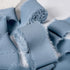 Chiffon Ribbon, 6 Rolls Dusty Blue Handmade Fringe Chiffon Silk Ribbons, 1.5" x 7Yd Ribbon Set for Gift Wrapping, Wedding Invitations, Bouquet Wra...