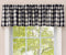 Park Designs Farmhouse Kitchen Valances for Windows - Black & Cream Buffalo Check | Fall Decor Window Valance Curtains | Plaid Curtain Valances fo...