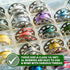 Mandala Crafts Empty SA156 Bobbins for Brother Sewing Machine - 36 Metal Bobbins for Singer Sewing Machine - Class 15j Bobbins for Kenmore Bernina...