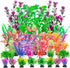 30Pcs Aquarium Plants, Fish Tank Accessories Artificial Aquatic Plants,Full Set of Fish Tank Decorations, Various Sizes...