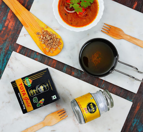 Tota Gold 100% Pure Asafoetida Granules | Natural and Vegan Gluten Free Indian Spice -7gm Hing Asafetida spice | Best Heeng for Garlic and Onion S...