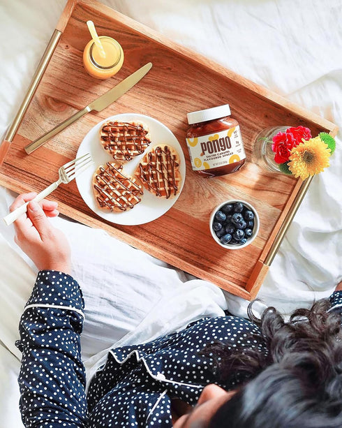 Pongo Salted Caramel Spread - Low Sugar, Low Carb Sauce, Keto-Friendly Dessert Topping (13 Oz Jar)...