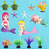 Jetec Aquarium Fish Tank Mermaid Ornament Miniature Mermaid Figurines with Simulated Seaweed for DIY Craft Aquarium Fish Tank Desk Accessories Dec...