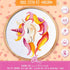 Povitrulya Counted Cross Stitch Kit 'Unicorn' - Embroidery Set with Pre-Sorted Cotton Floss, 14 Count Aida Fabric, Paper Pattern, DIY Gift for a G...