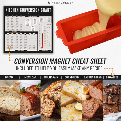 Air Fryer Silicone Loaf Pans for Baking, Non-Stick Mini Bread Cake Pan, Small Airfryer Bakeware Sets, Meatloaf Brownie Corn, Fits Instant Pot, Nin...