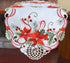 Holiday Christmas Table Runner 13"x34", Cutwork Embroidered Floral Christmas Flower Dresser Sacrf Table Topper for Home Dining Xmas Table Top Deco...