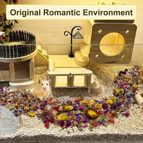 200G Hamster Bedding?Natural Flowers & Herbs Odor Control Dwarf Hamster Bedding Gerbil Bedding Robo Hamster Bedding Katy Hamster Bedding Hamster H...