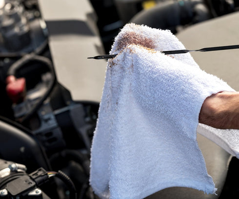 S&T INC. Multipurpose Cotton Terry Cleaning Towels for Home, Car, Automotive, and Garage Cleaning Supplies, 14 Inch x 17 Inch, White, 24 Pack...