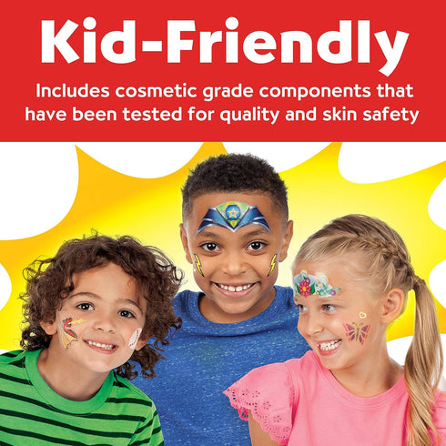 Faber-Castell Face Paint Studio Kit - Face Painting Kit for Kids - Non-Toxic Face Paint for Halloween, Kids Party, Carnival, Rainy Day Activities...