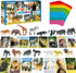 15 PCS Safari Animal Figurines with 15 Introducing Flashcards, Realistic Zoo Animal Figures Montessori Toys Science Educational Matching Game for ...