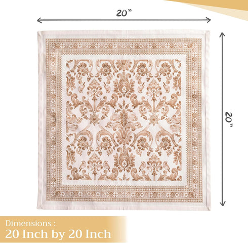 Maison d' Hermine Cloth Napkins Set of 4 100% Cotton Everyday Reusable Square Napkins Cloth Washable, Dinner, Party, Wedding, Restaurant (Allure, ...