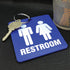 Lucky Line - Unisex Restroom Pass Key Tag, Plastic with Split Key Ring Keychain Identifier for Restaurant, Office, Gas Station, 1 Per Pack (53201)...