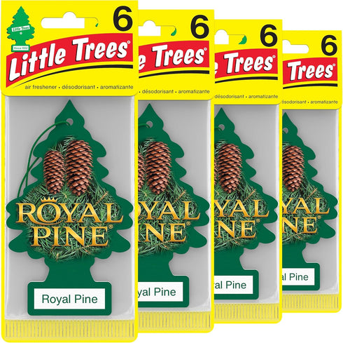 LITTLE TREES Air Fresheners Car Air Freshener. Hanging Tree Provides Long Lasting Scent for Auto or Home. Royal Pine, 24 Air Fresheners...