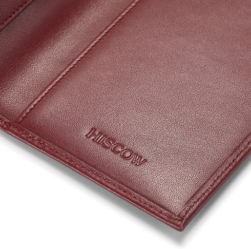 HISCOW Supple Leather Checkbook Cover with Free Divider - Italian Calfskin...