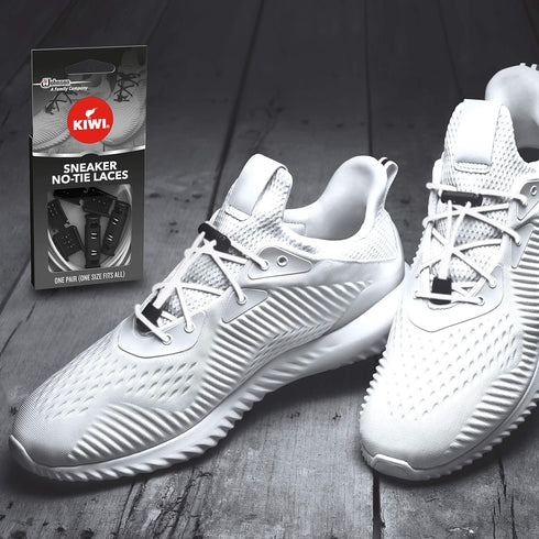 KIWI Sneaker No-Tie Shoe Laces, White, One Size Fits All, 1 Pair...