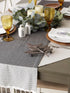 DII Bordered Dobby Woven Table Runner, 15 x 72, Black, 1 Piece...