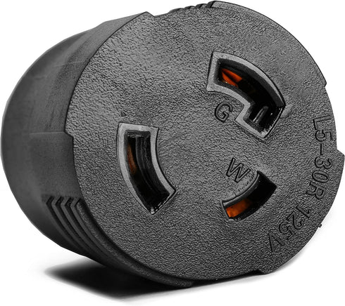 WEN GNA530 TT-30P RV Plug to NEMA L5-30R Twist-Lock Outlet 120V 30-Amp 3600-Watt Adapter...