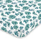 NoJo Super Soft Green & White Palm Leaf Nursery Mini Crib Fitted Sheet, Green, White...