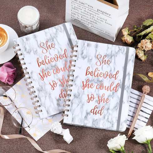 Frasukis Ruled Notebook/Journal - Spiral Notebook with Premium Thick Paper, 8.5" X 6.4", College Ruled Spiral Notebook, Waterproof Hardcover, Perf...