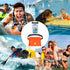 Noctilucent Water Proof Phone Pouch Waterproof Phone Case 7.3" and Waterproof Waist Pouch 7.5" Combo Phone Dry Bag Dry Pouch Small Dry Bag Beach S...