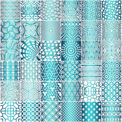Tinlade 36 Pieces Geometric Stencils Painting Templates Mandala Art Drawing Stencil Templates for Scrapbooking Cookie Tile Furniture Wall Floor De...