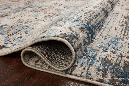 Loloi II Bianca Collection BIA-06 Granite/Multi 18" x 18" Sample Sample Rug...