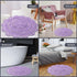 Chardin home Lavender Crochet Bathrug,100% Cotton Round bathmat with artisanally Handcrafted Crochet Border, 24 Inch Diameter, Perfect for Half Ba...