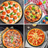 Pizza Steel Pan for Oven, Pizza Crisper Pan with Holes 12 Inch, Nonstick Round Pizza Baking Sheet Oven Tray, Perforated Carbon Steel Pizza Bakewar...