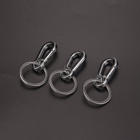 Metal Keyring Keychain Key Ring Chain Holder Organizer for Car/Key Finder, 3 Pack...