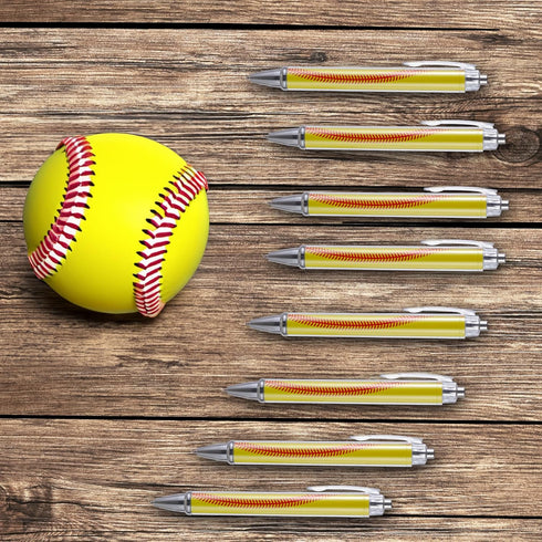 20Pcs Softball Cute Ballpoint Pens Softball Gifts for Team,Medium Point (1.0mm),Retractable Black Ink Novelty Pen for Little Girl Softball Gifts...