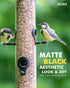 iBorn Metal Bird Feeders Black Wild Bird Feeder for Outdoors Hanging All Metal Black Finishing 14 Inch 6 Port(Seed is not Included)...