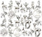 100g (60pcs) Wholesale Bulk Lots Christmas Animal Elk Deer Charms for Jewelry Making Mixed Smooth Tibetan Silver Metal Charms Pendants DIY For Jew...
