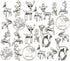 100g (60pcs) Wholesale Bulk Lots Christmas Animal Elk Deer Charms for Jewelry Making Mixed Smooth Tibetan Silver Metal Charms Pendants DIY For Jew...
