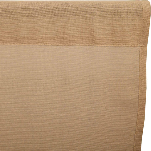VHC Brands Primitive Farmhouse Kitchen Window Curtains-Tobacco Cloth Fringed Tier Pair, Set 24x36, Khaki Tan...