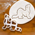 Set of 2 Ferret cookie cutters (Designs: Body & Love), 2 pieces - Bakerlogy...