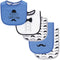 Hudson Baby Unisex Baby Cotton Terry Bib and Burp Cloth Set, Perfect Gentleman, One Size...