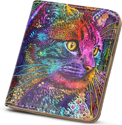 APHISON Womens Wallet, Slim Small Wallet for Women RFID Wallet Women Cartoon Microfiber Leather with ID Credit Card Holder Zipper Coin Pocket Bifo...