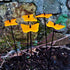 Glowing Gatekeeper Butterfly Set of 5 SunCatcher Garden Decor Ornaments Garden Stakes 25cm, 10 inch high Indoor Outdoor Yard Gardeners Gift, Colou...