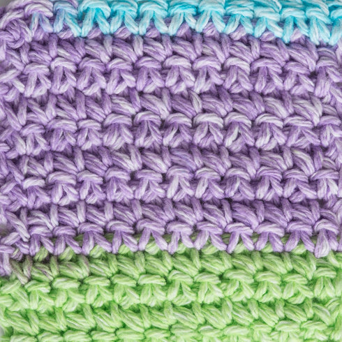 Lily Sugar and Cream Cotton Yarn, Violet Stripes, 2 oz....