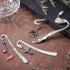 SUNNYCLUE 12Pcs 12 Styles Hook Bookmarks Findings Metal Bookmark Hairpin Stripe Hook Vintage Bookmark Clip for Crafting Jewelry Making Charms Chri...